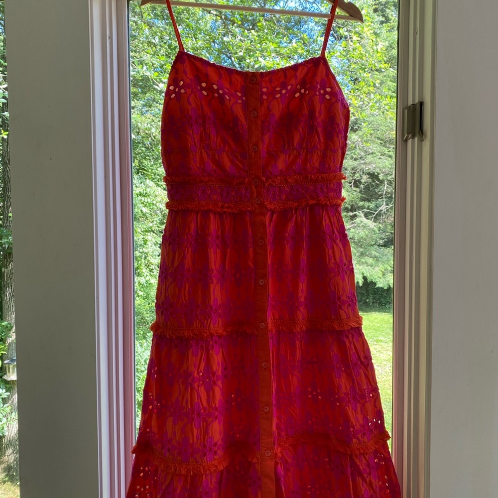 J. Crew midi button front dress-NWT